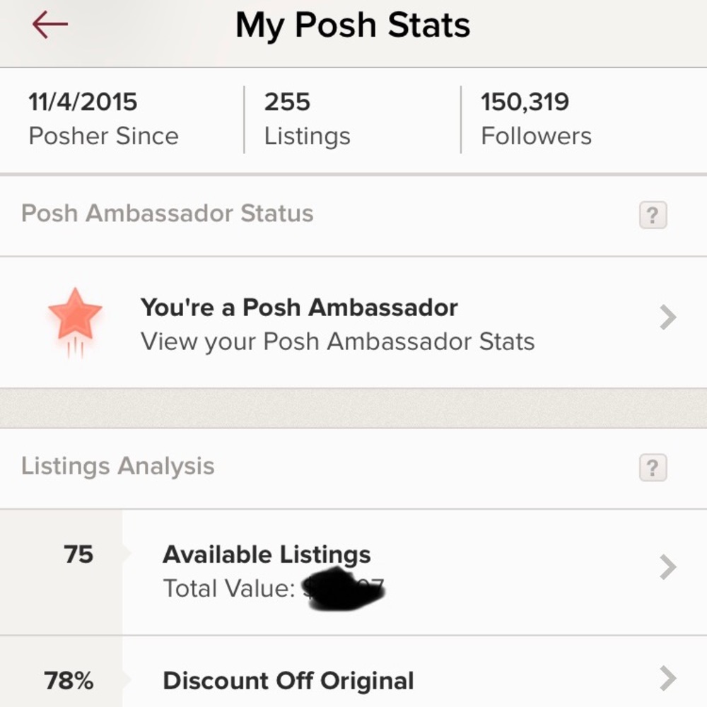 POSH AMBASSADOR! SHOP WITH CONFIDENCE!
